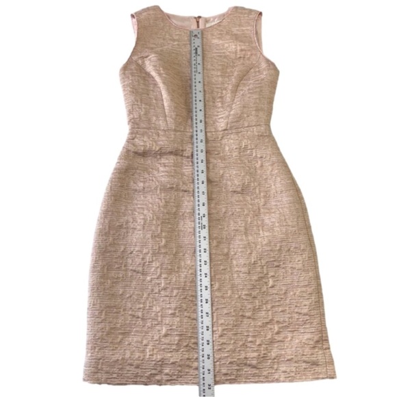 Kate spade dress powder pink gold bodycon luxury metallic contemporary barbie 2A - Picture 10 of 14